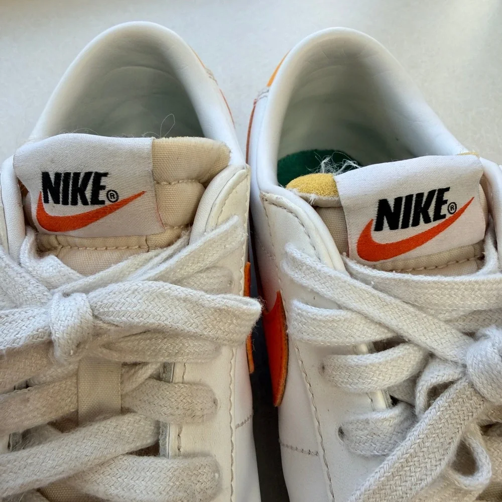 Nike Women's‎ Blazer Low '77 White/Orange/Gold/Blue DC4769-105 Size 8